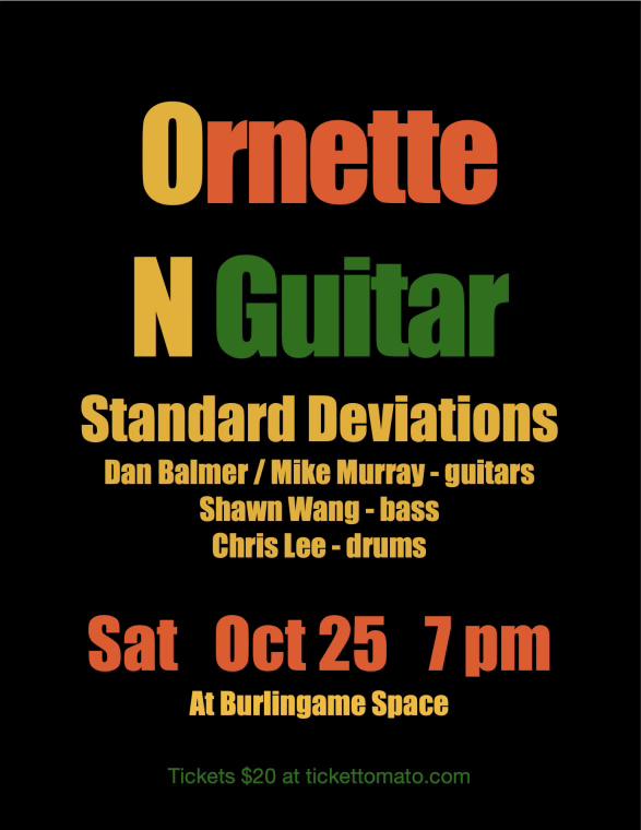 Chris Lee’s Standard Deviation trio w/ guest Dan Balmer at the Burlingame Space