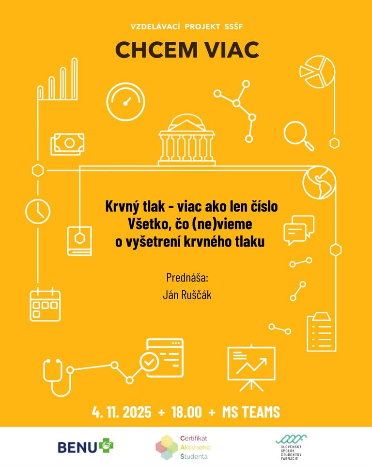 CHCEM VIAC I. KRVNÝ TLAK - viac ako len číslo