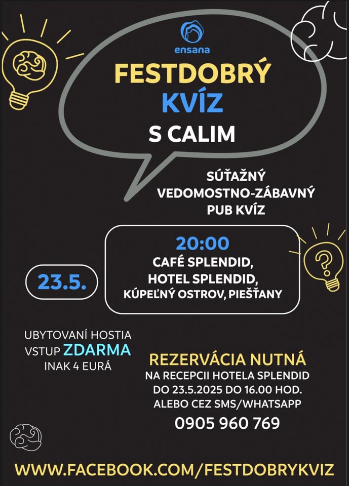 FESTDOBRÝ KVÍZ S CALIM
