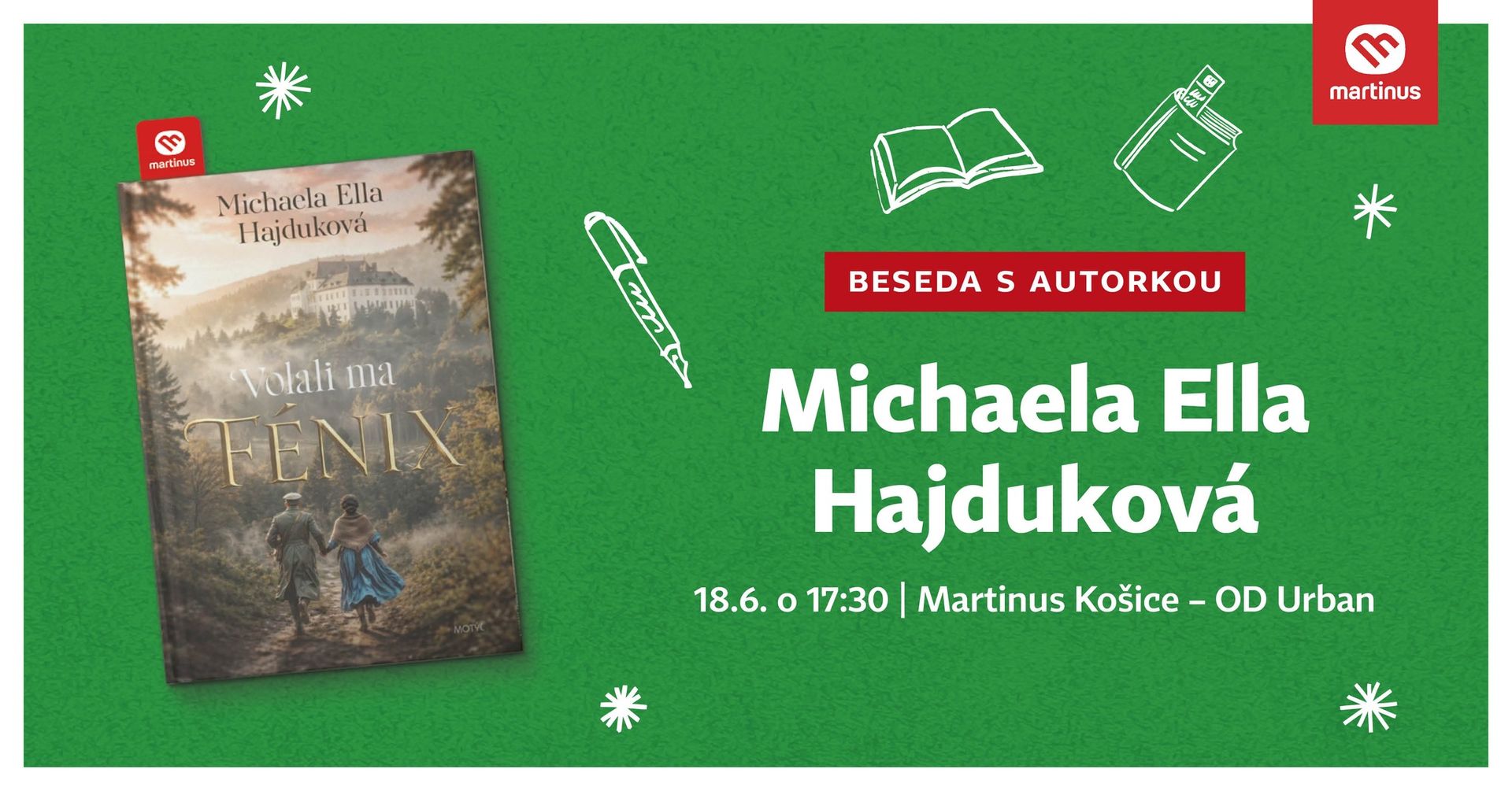 Beseda s Michaelou Ellou Hajdukovou k jej knižnej novinke Volali ma Fénix