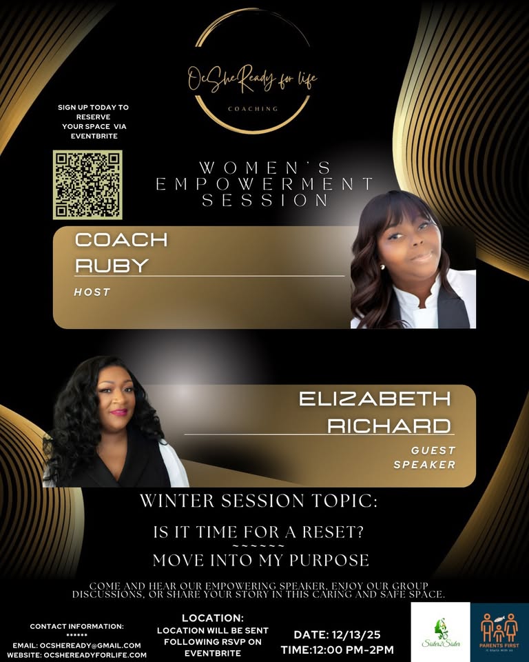 OC she ready for life presents…Winter Women’s empowerment session