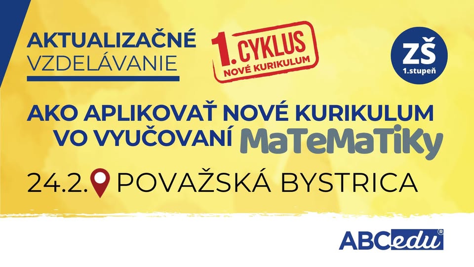 Ako aplikovať nové kurikulum vo vyučovaní matematiky
