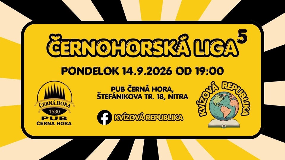 Černohorská liga 5 - 1. kvíz