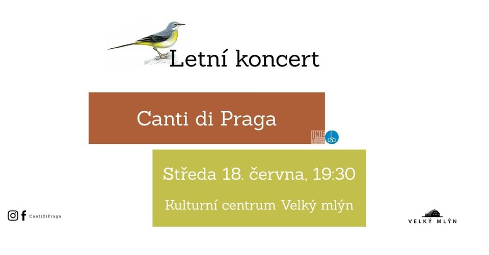 Canti di Praga ve Velkém mlýně