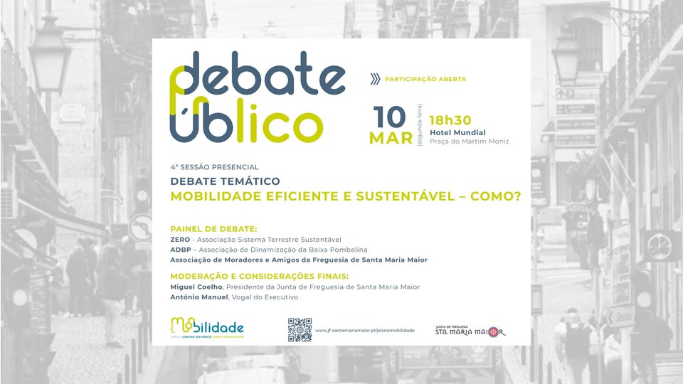 MOBILIDADE EFICIENTE E SUSTENTÁVEL – COMO? | DEBATE PLANO MOBILIDADE