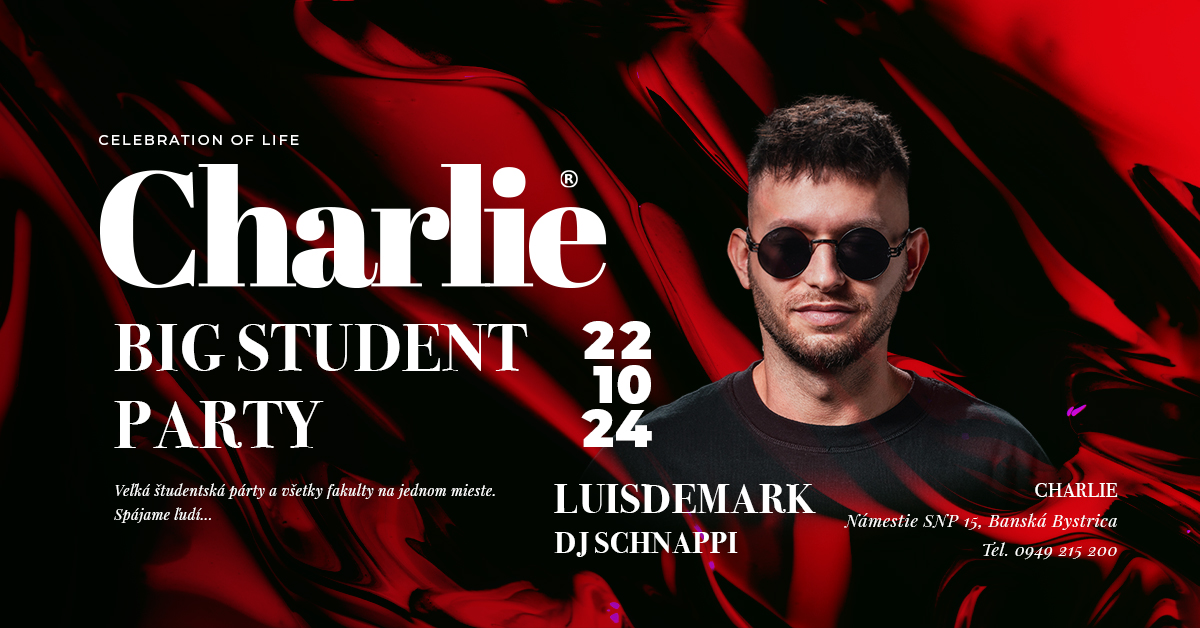 BIG STUDENT PARTY | LUISDEMARK | Charlie Bar & Club | 01.10.2024