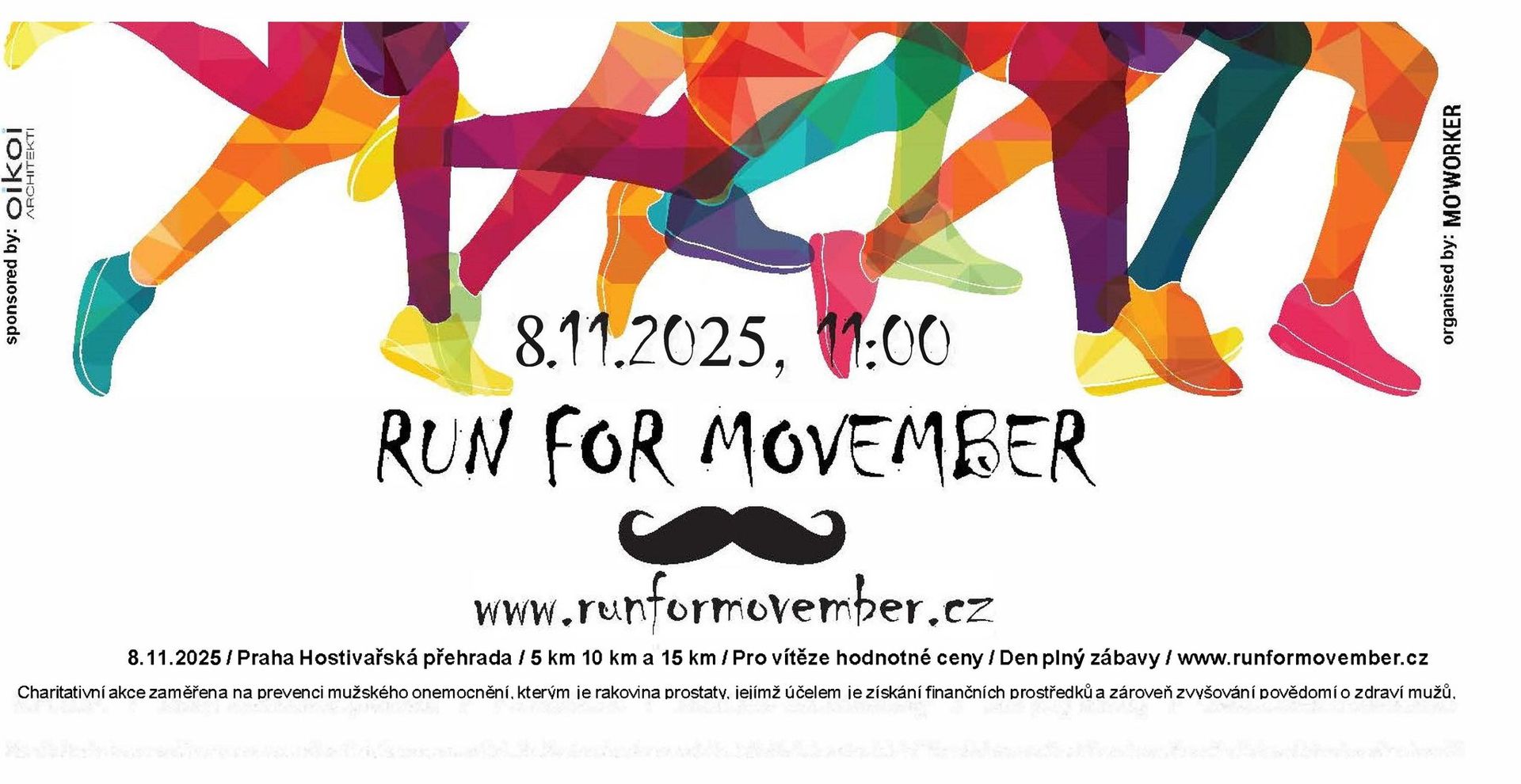RUN FOR MOVEMBER 2025 aneb běh na podporu mužského zdraví!