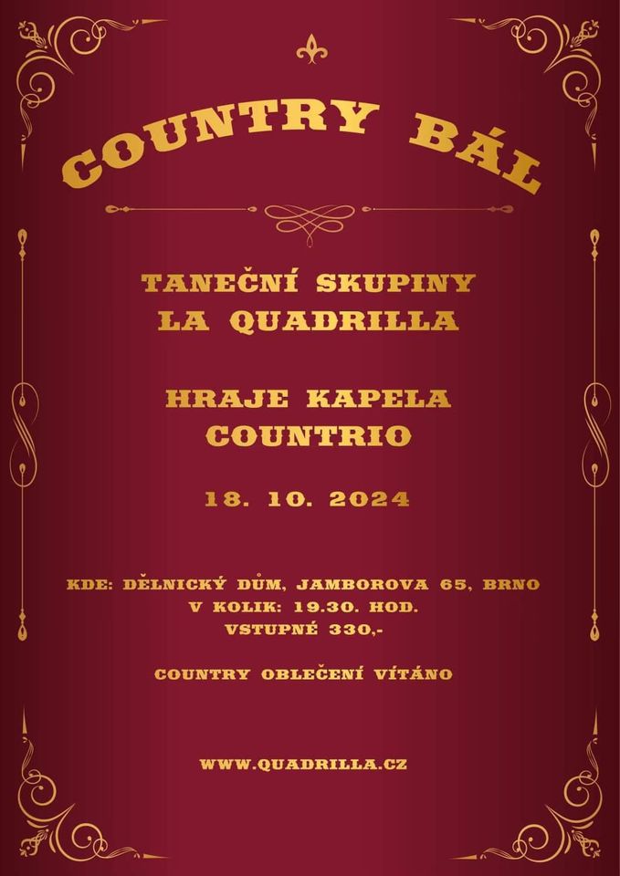 Country bál taneční skupiny La Quadrilla