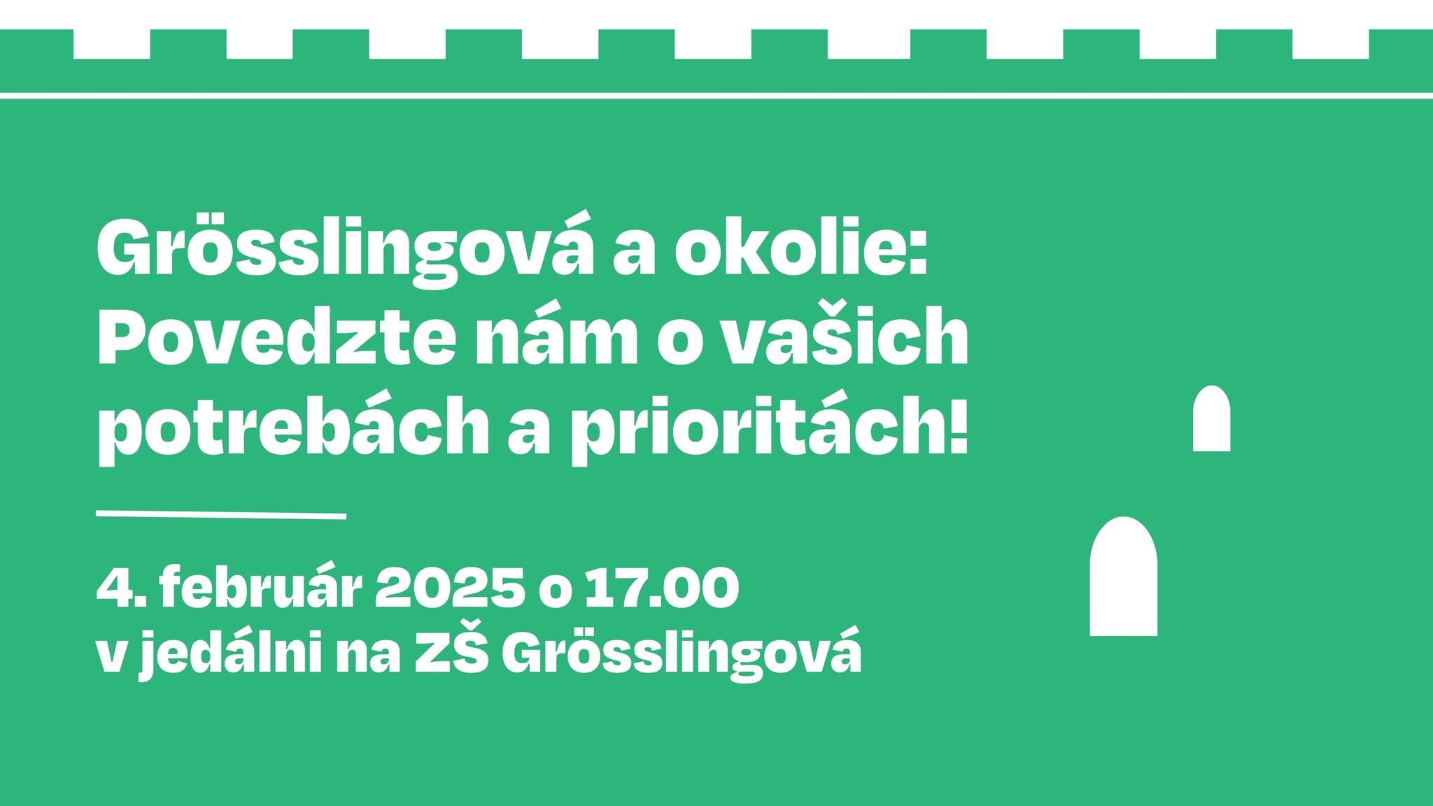 Participatívne stretnutie: Grösslingová a okolie
