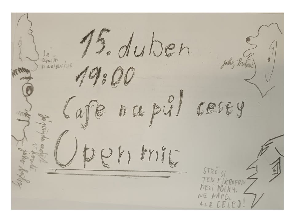 Open mic na půlce