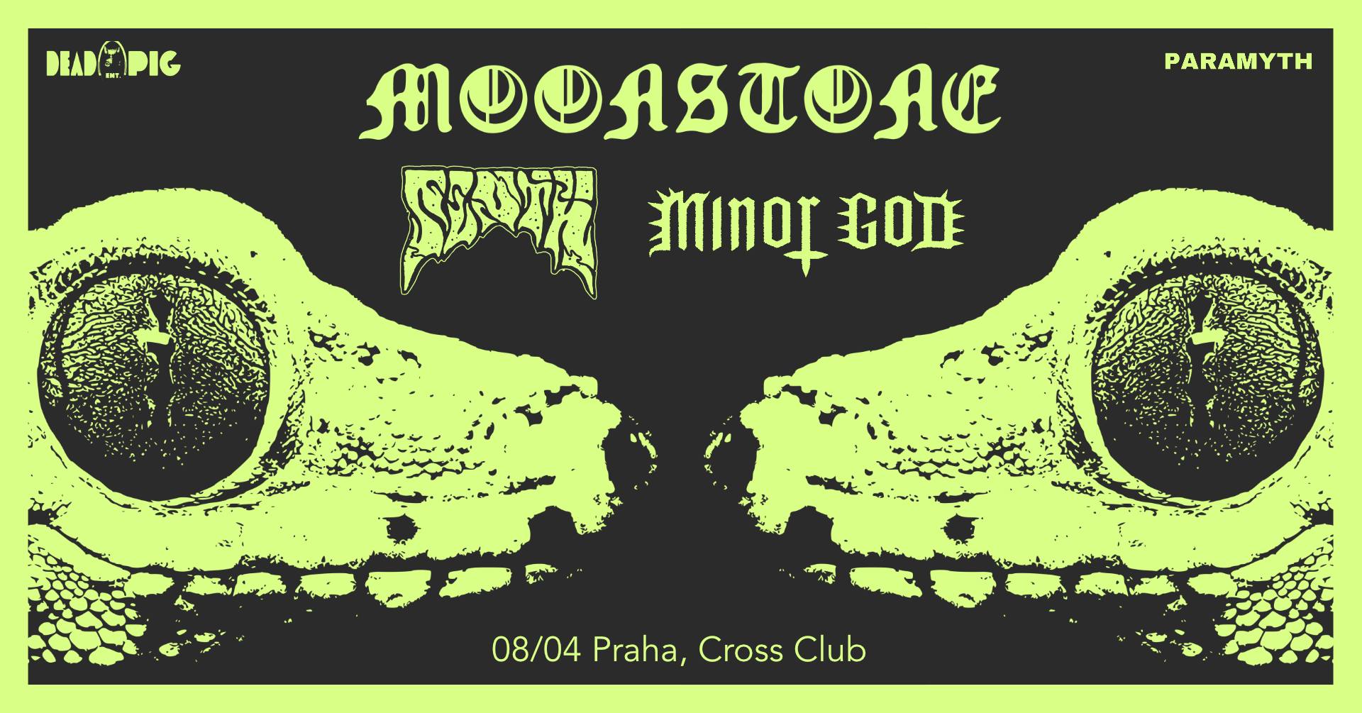 MOONSTONE + SLOTH + MINOR GOD | 08.04.2025 | Praha, Cross Club