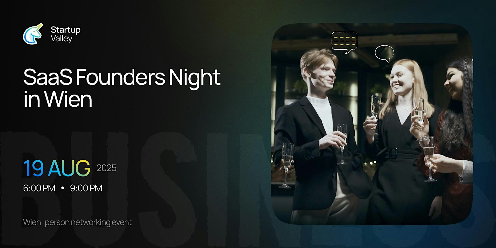 Startup Valley: SaaS Founders Night in Wien
