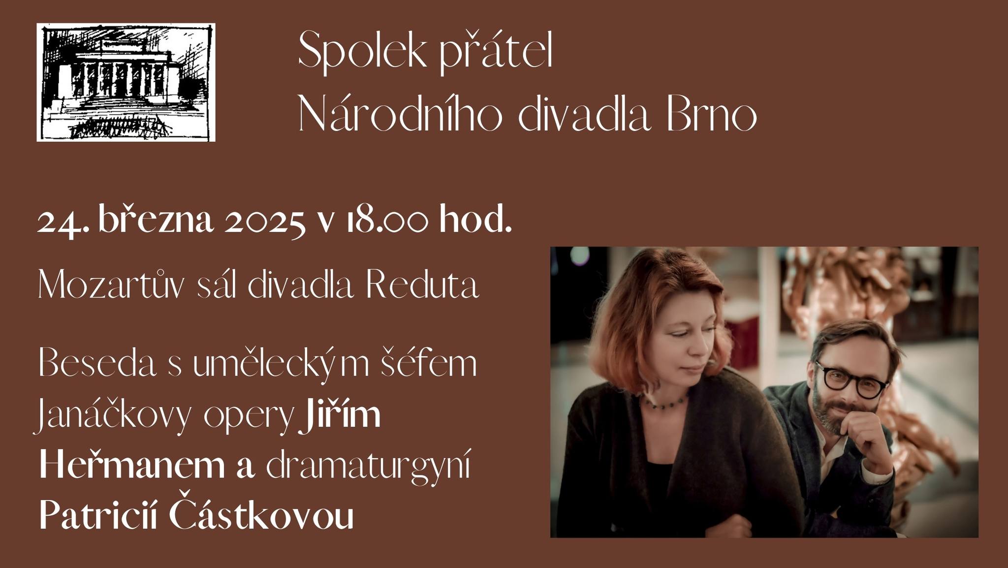 Beseda s Jiřím Heřmanem a Patricií Částkovou