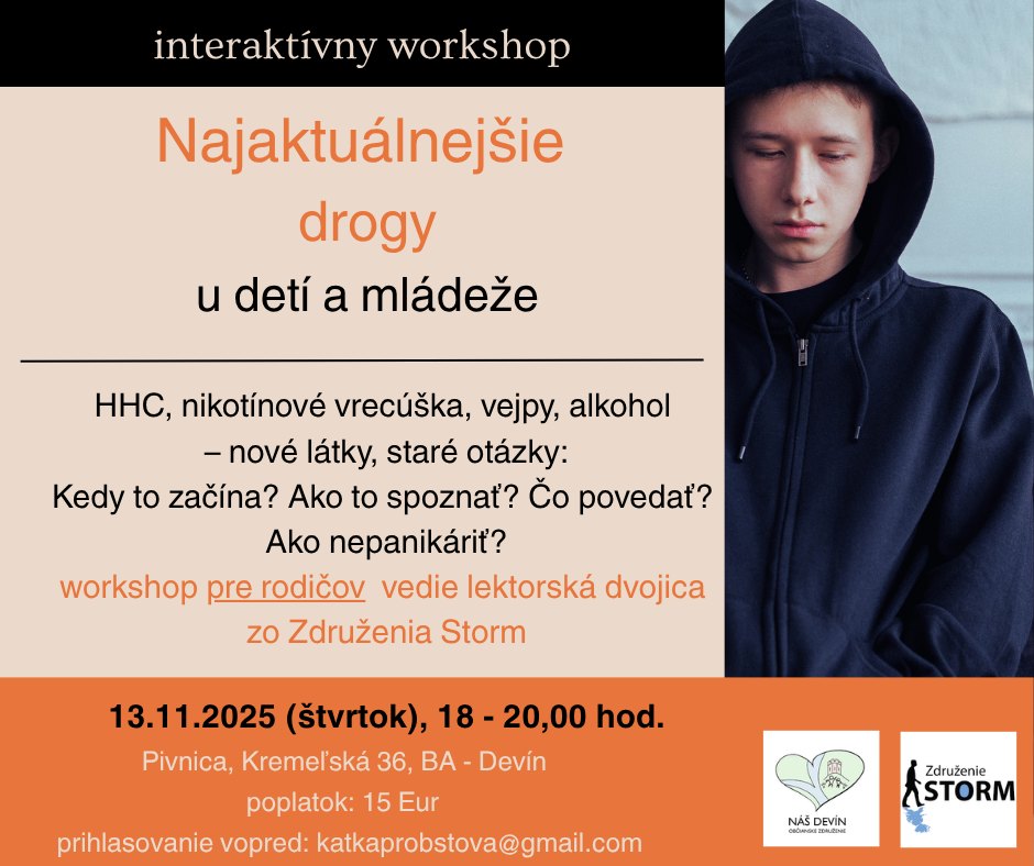 interaktívny workshop najaktuálnejšie drogy u detí a mládeže