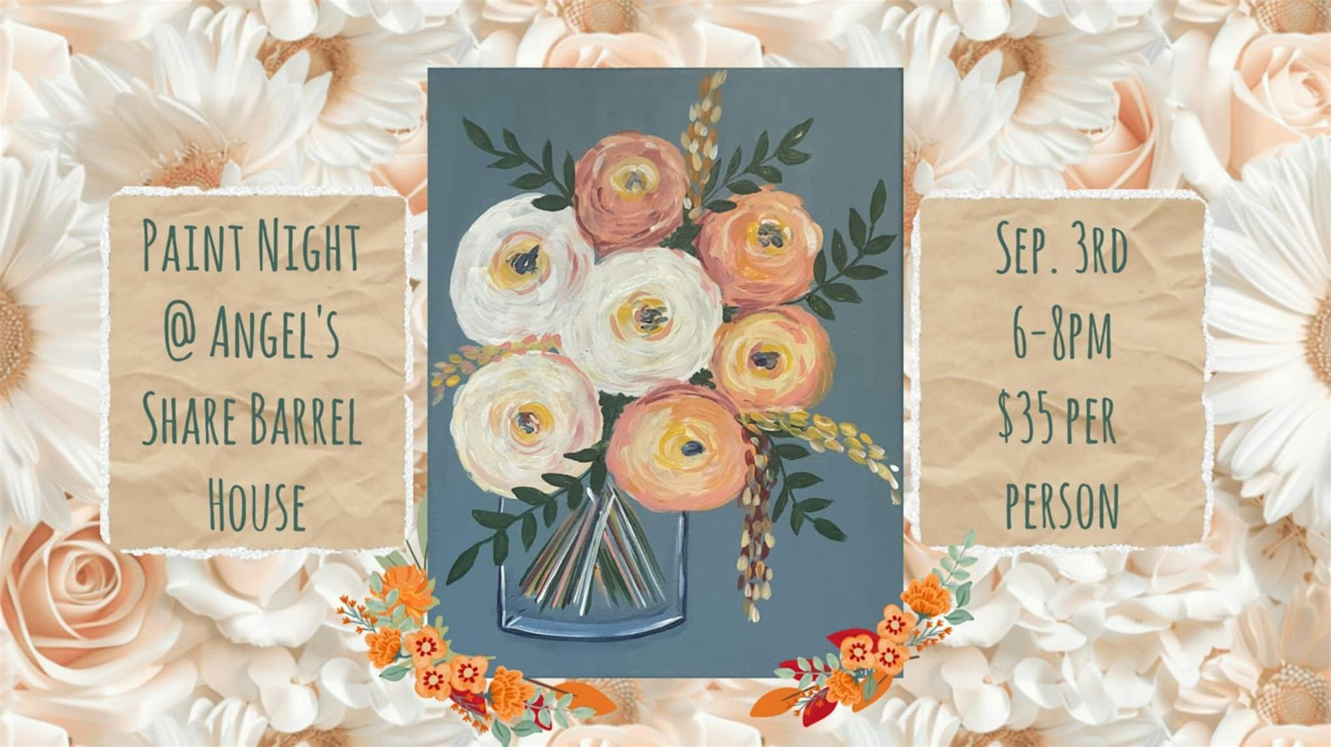 Paint Night at Angel's Share Barrel House