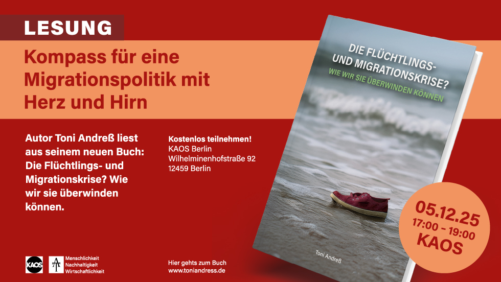 Lesung - Die Flüchtlings- und Migrationskrise? Wie wir sie überwinden können