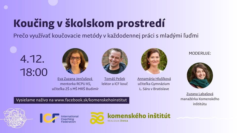 Webinár: Koučing v školskom prostredí