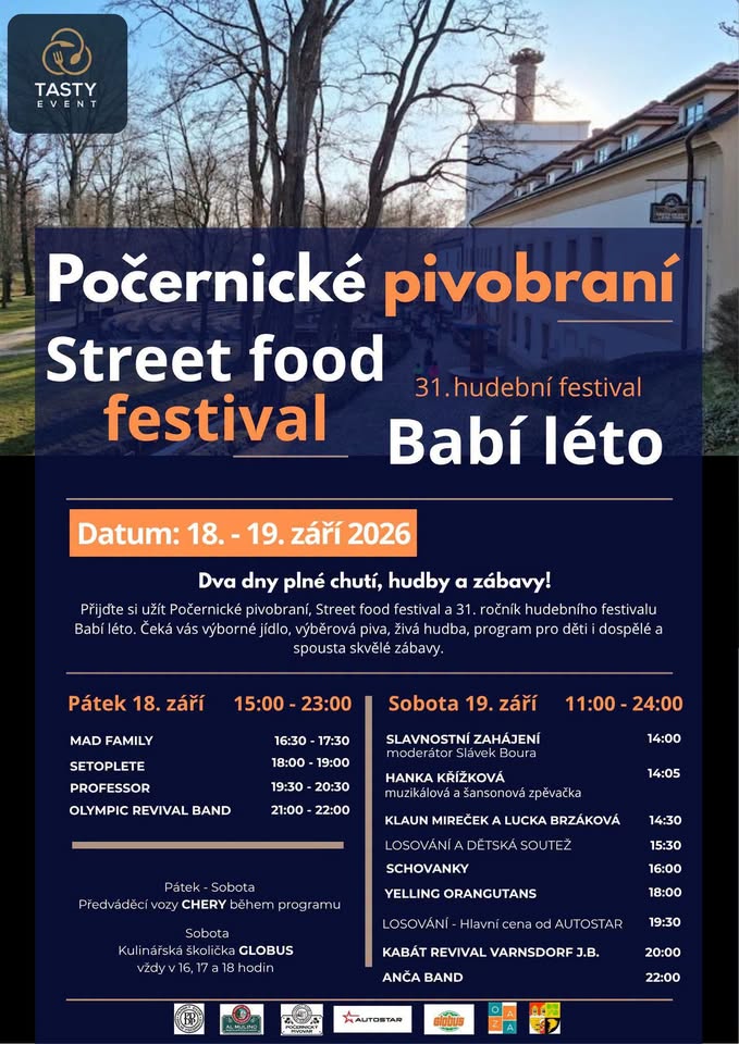 Počernické pivobraní - Street food festival - Babí léto
