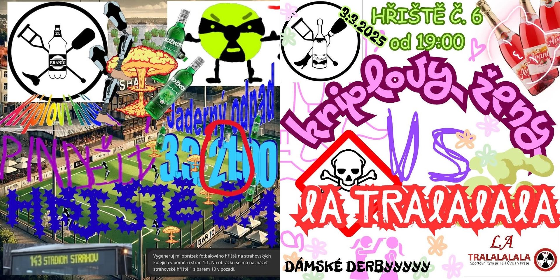 DVOJITÁ BITVA O STRAHOV! | Kriplovy ženy vs. La Tralalala | Kriplovi hoši vs. Jaderný odpad