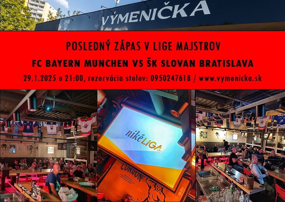 FC BAYERN MUNCHEN VS ŠK SLOVAN BRATISLAVA