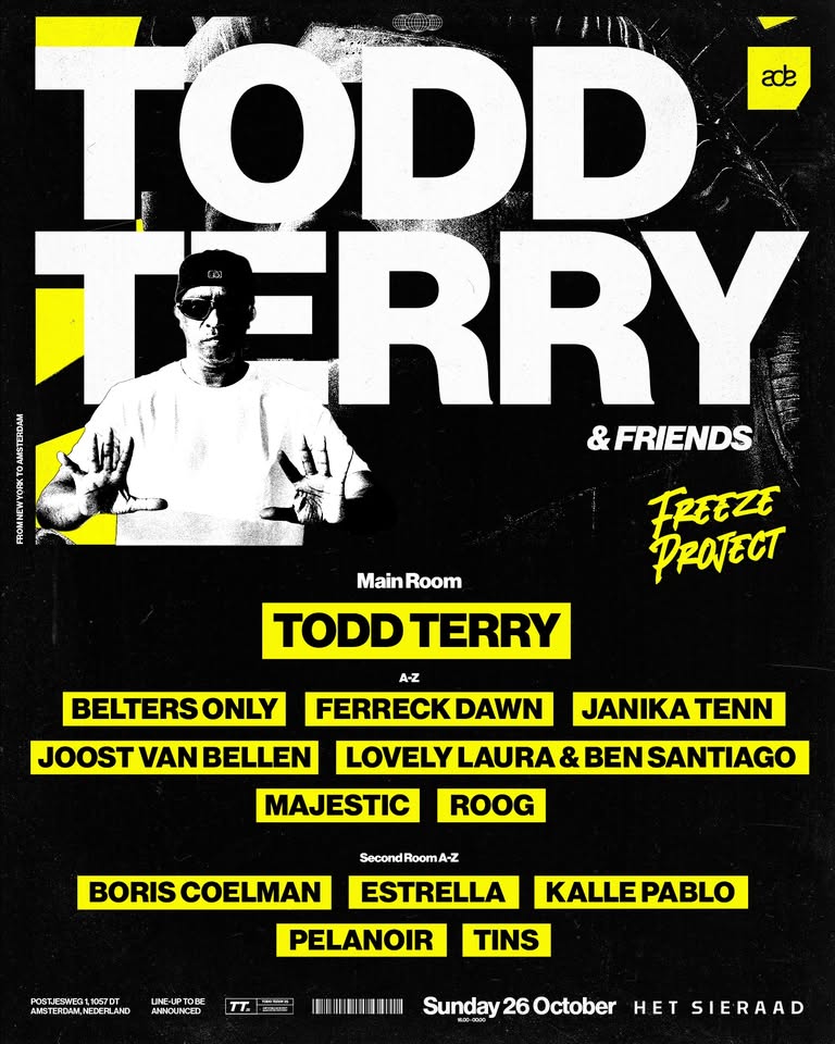 Todd Terry & Friends returns to Het Sieraad - ADE 2025 | Freeze Project Special