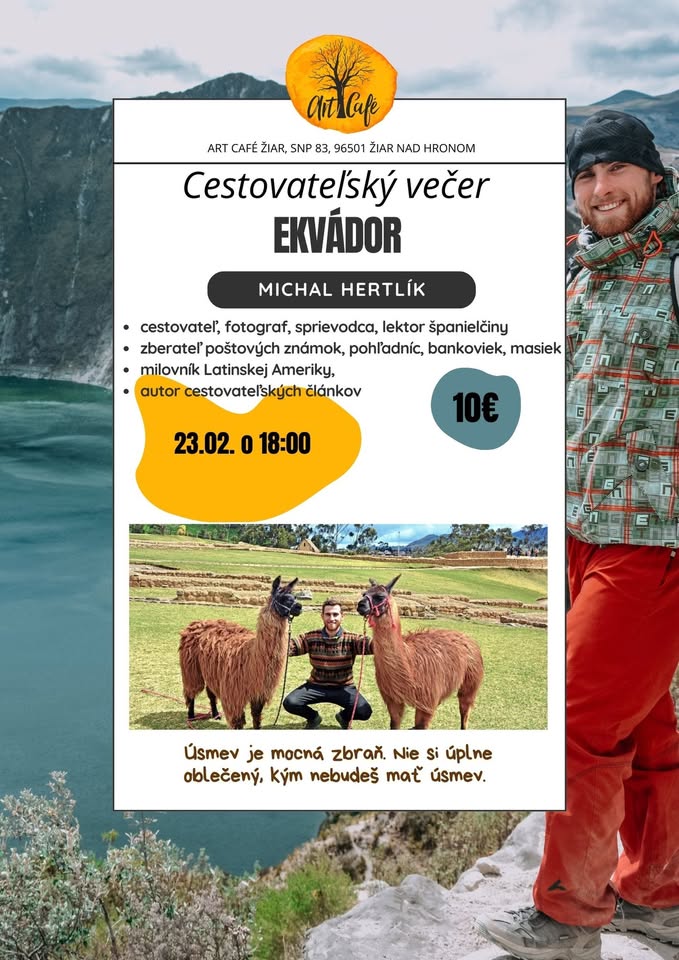 Cestovateľký večer s Michalom Hertlíkom