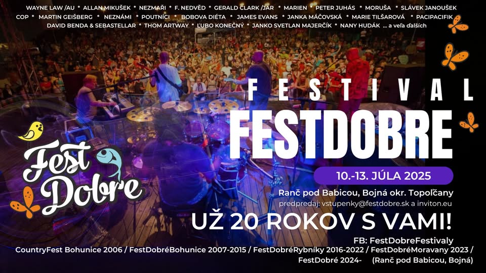 FestDobre 2025 / 10.-13. júla 2025 / Ranč pod Babicou, Bojná