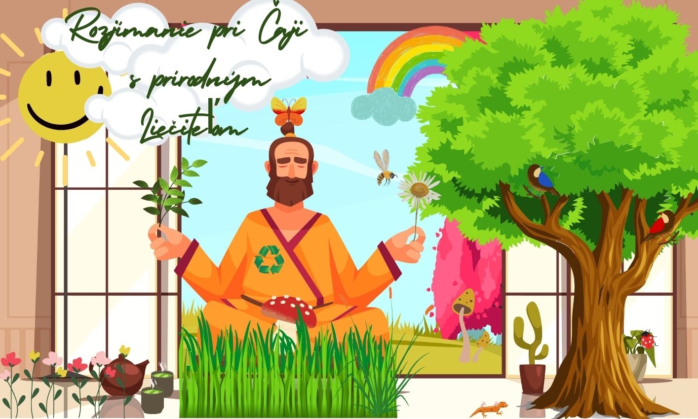 Rozjímanie pri Čaji s prírodným Liečiteľom 🌳