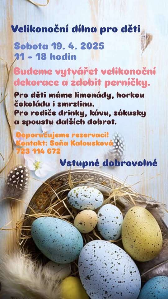 Velikonoční dílna pro děti