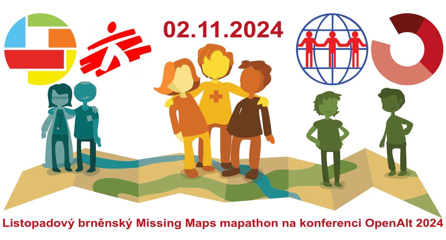 Listopadový brněnský Missing Maps mapathon na konferenci OpenAlt 2024