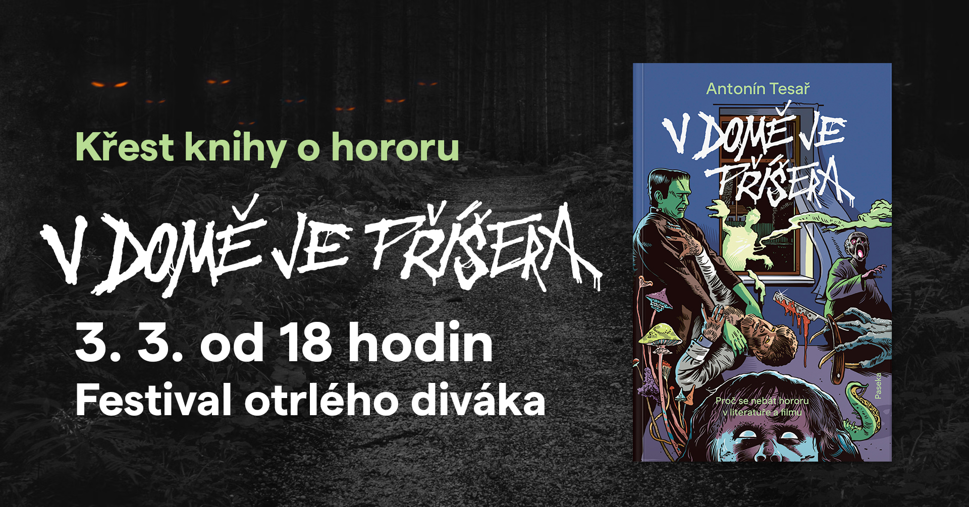 V domě je příšera: Křest knihy o hororu