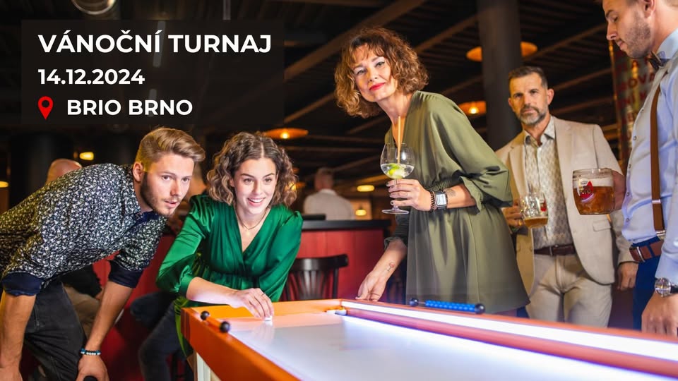 Vánoční turnaj ve stolním curlingu pro veřejnost