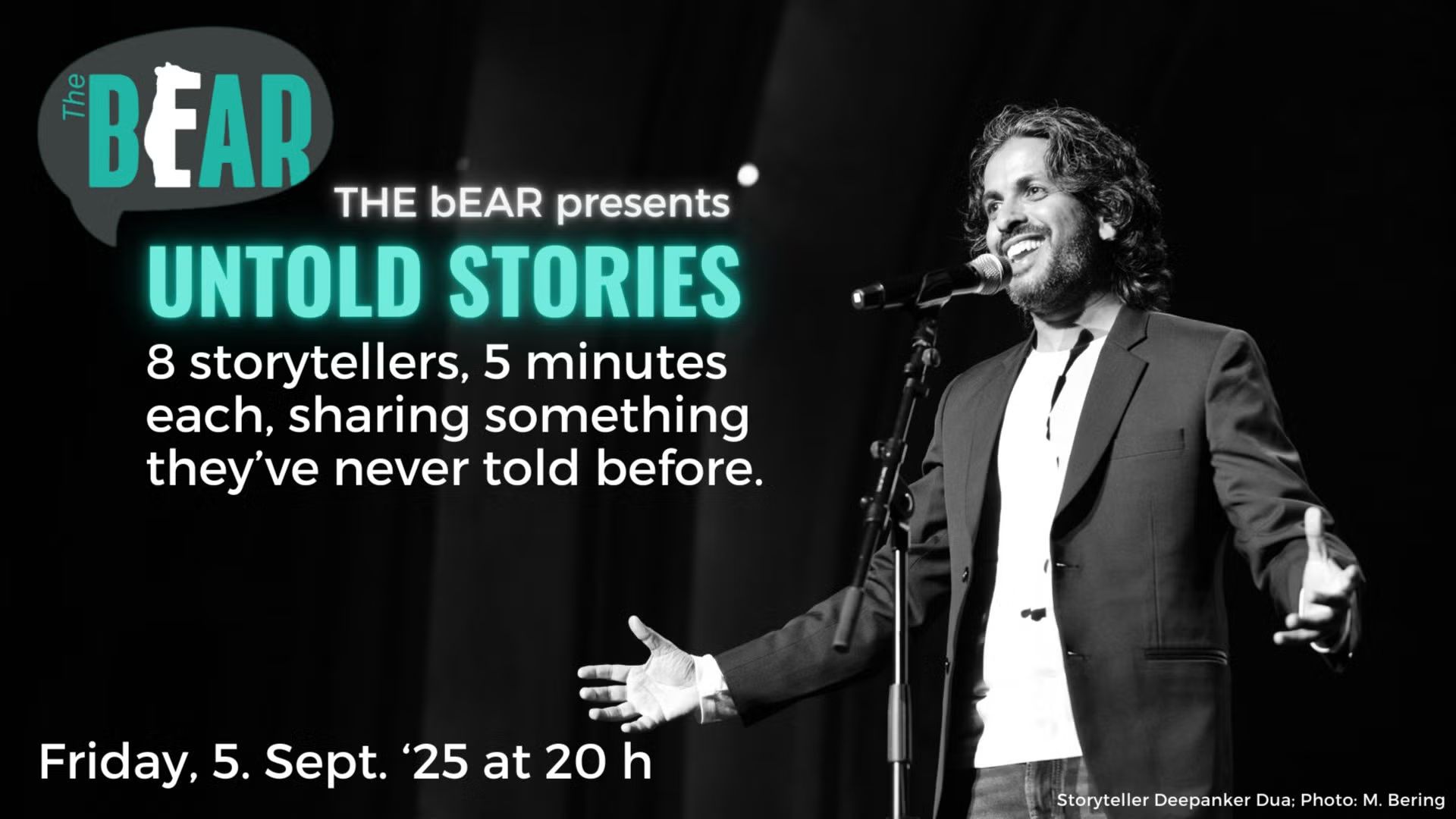 THE bEAR presents UNTOLD STORIES this Friday
