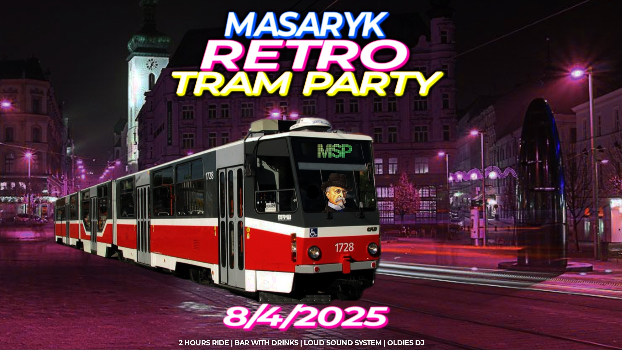 MASARYK RETRO TRAM PARTY 🚊
