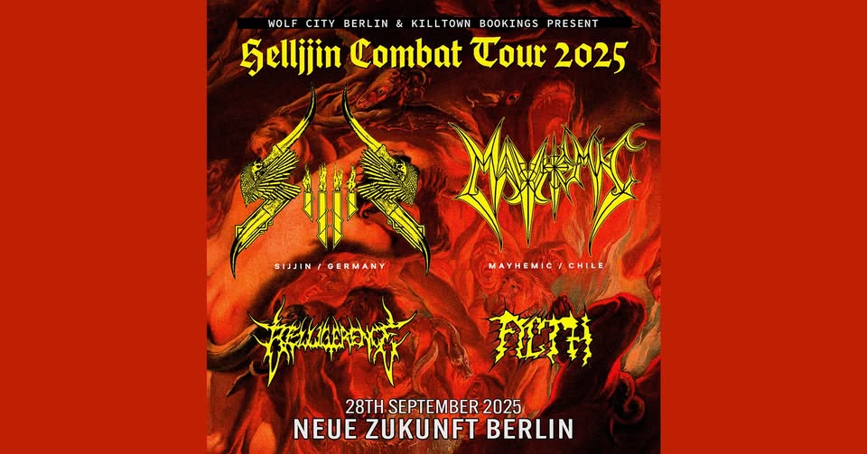 Wolf City presents: Sijjin + Mayhemic + Belligerence + Filth