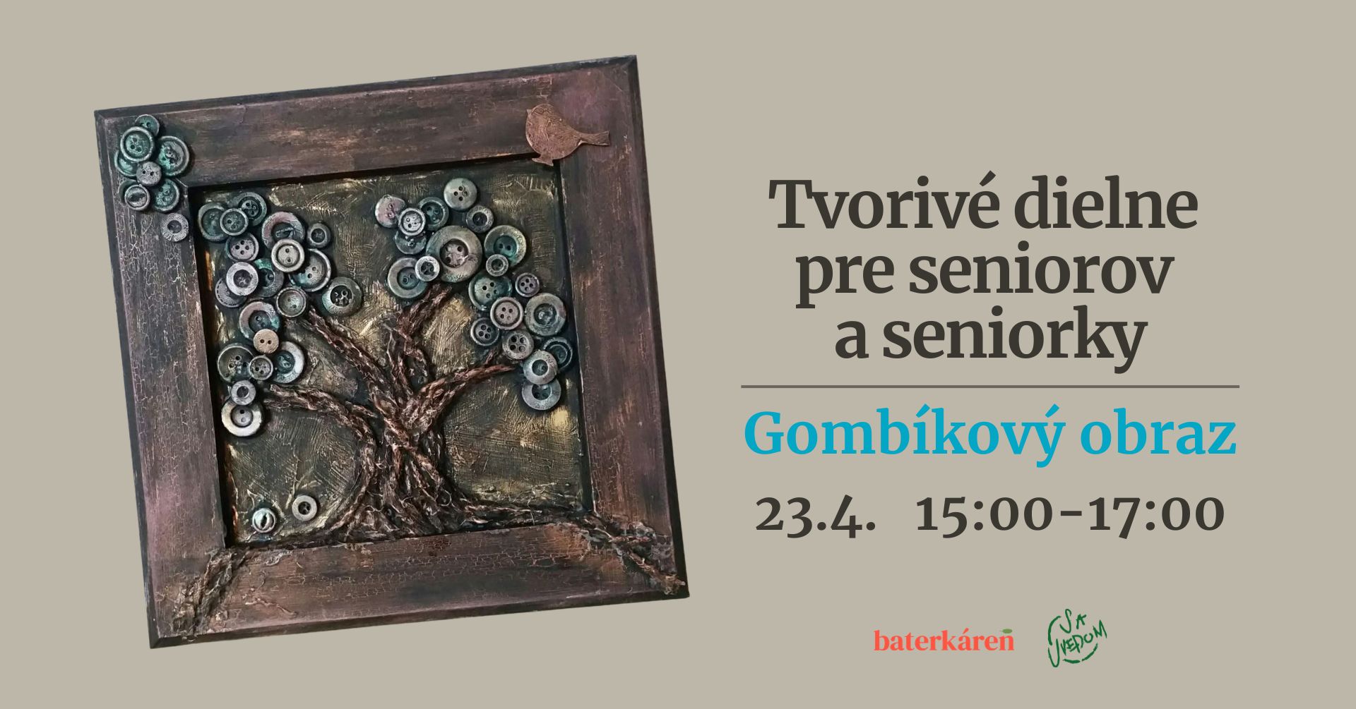 Tvorivé dielne pre seniorov a seniorky 23.4.