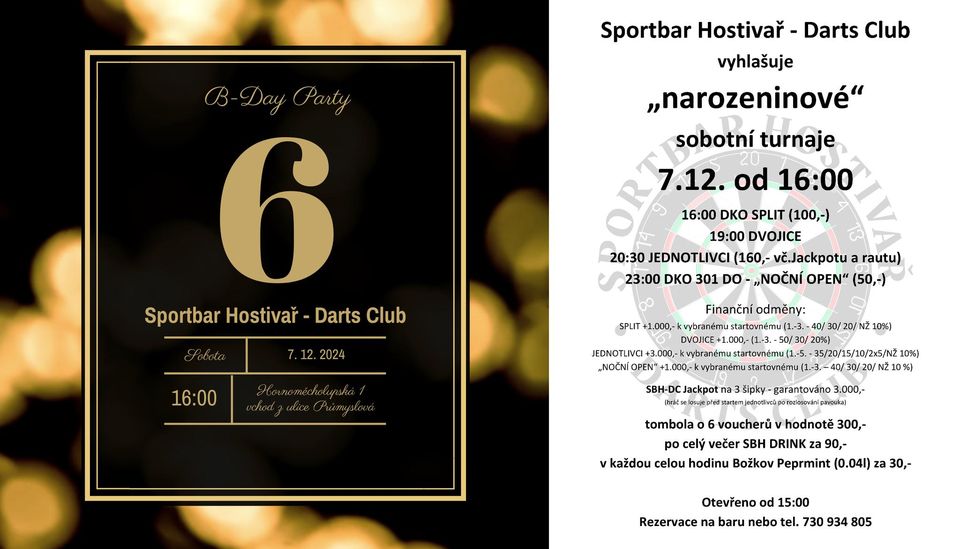 SBH narozeninové turnaje - Bday Party 6