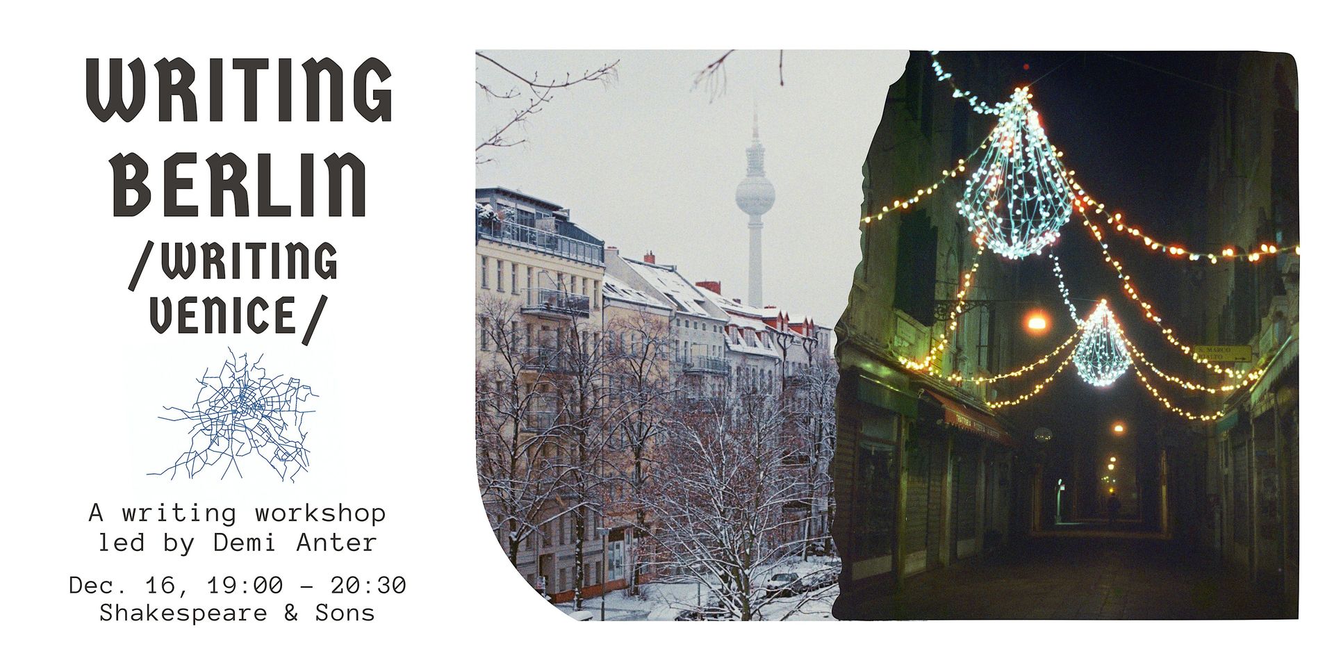 Writing Berlin / Writing Venice - Workshop at Shakespeare & Sons