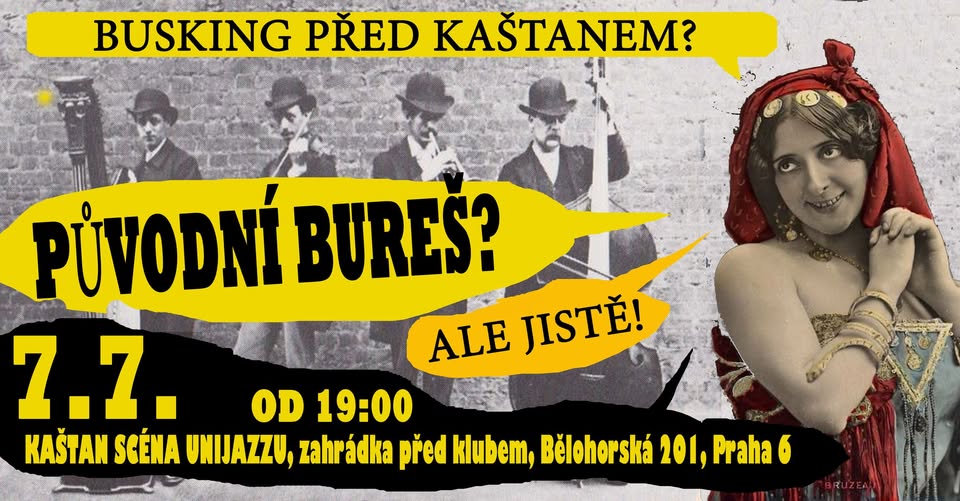 BUSKING NA ZAHRÁDCE:  Původní Bureš acoustic