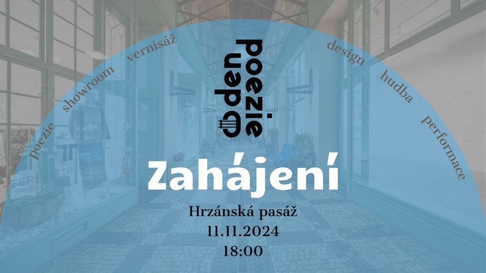 Zahajovací večer festivalu Den poezie v Hrzánské pasáži