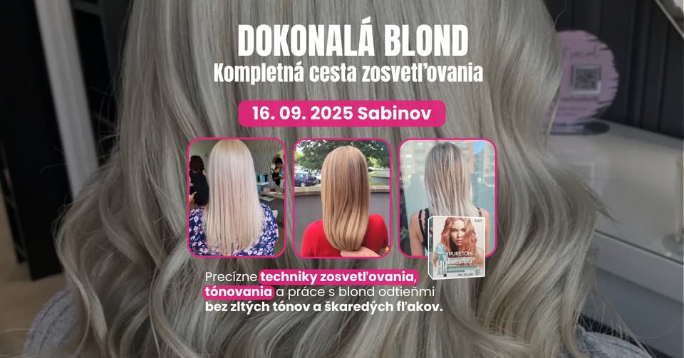 Školenie Dokonalá Blond - kompletná cesta zosvetľovania