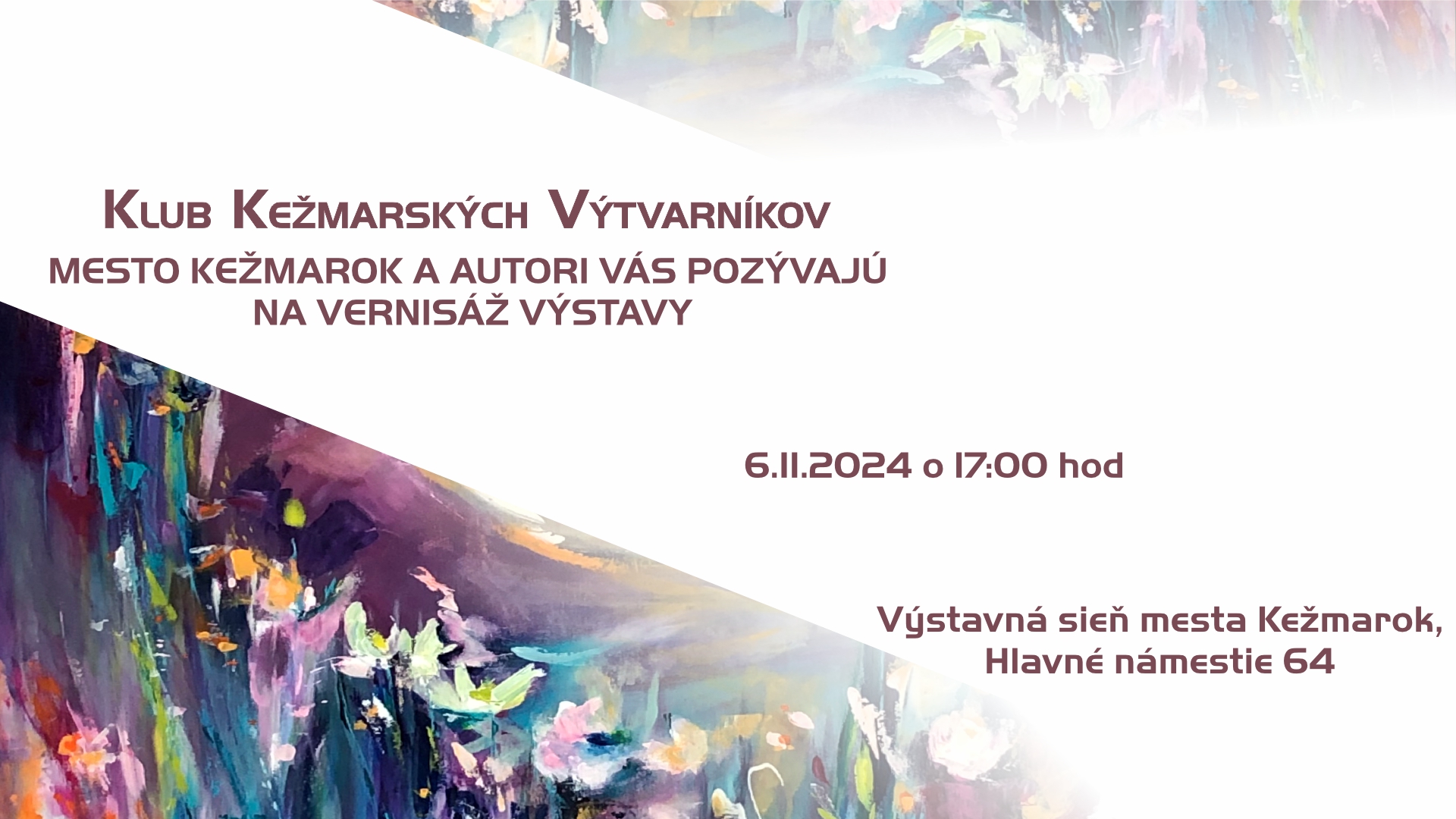 Vernisáž výstavy: Klub kežmarských výtvarníkov
