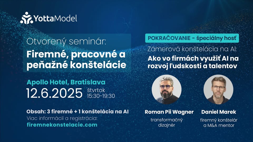 Seminár Firemné pracovné peňažné konštelácie - Daniel Marek - 12.6.2025