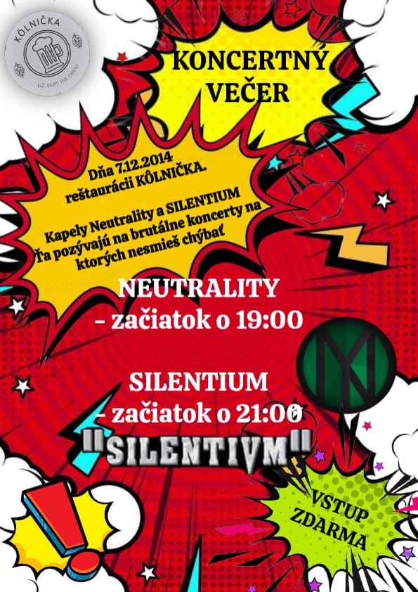 Rockový večer v Kôlničke - Silentium, Neutrality