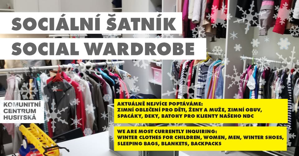 SOCIÁLNÍ ŠATNÍK / příjem & výdej