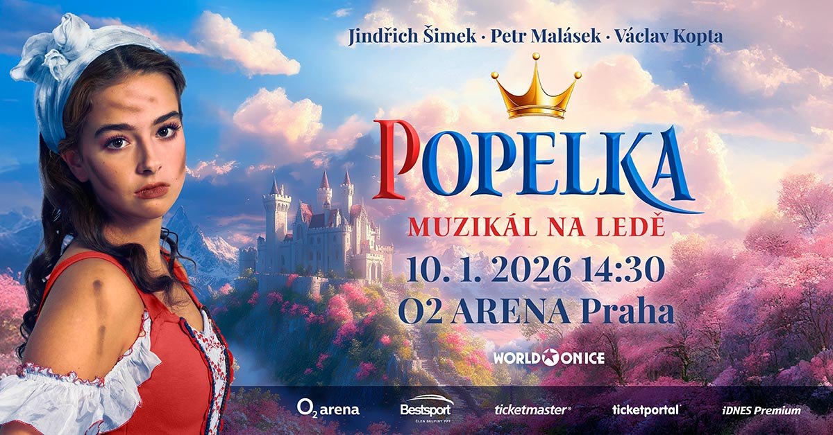 Popelka ⚜️ Kouzelný muzikál na ledě v PRAZE