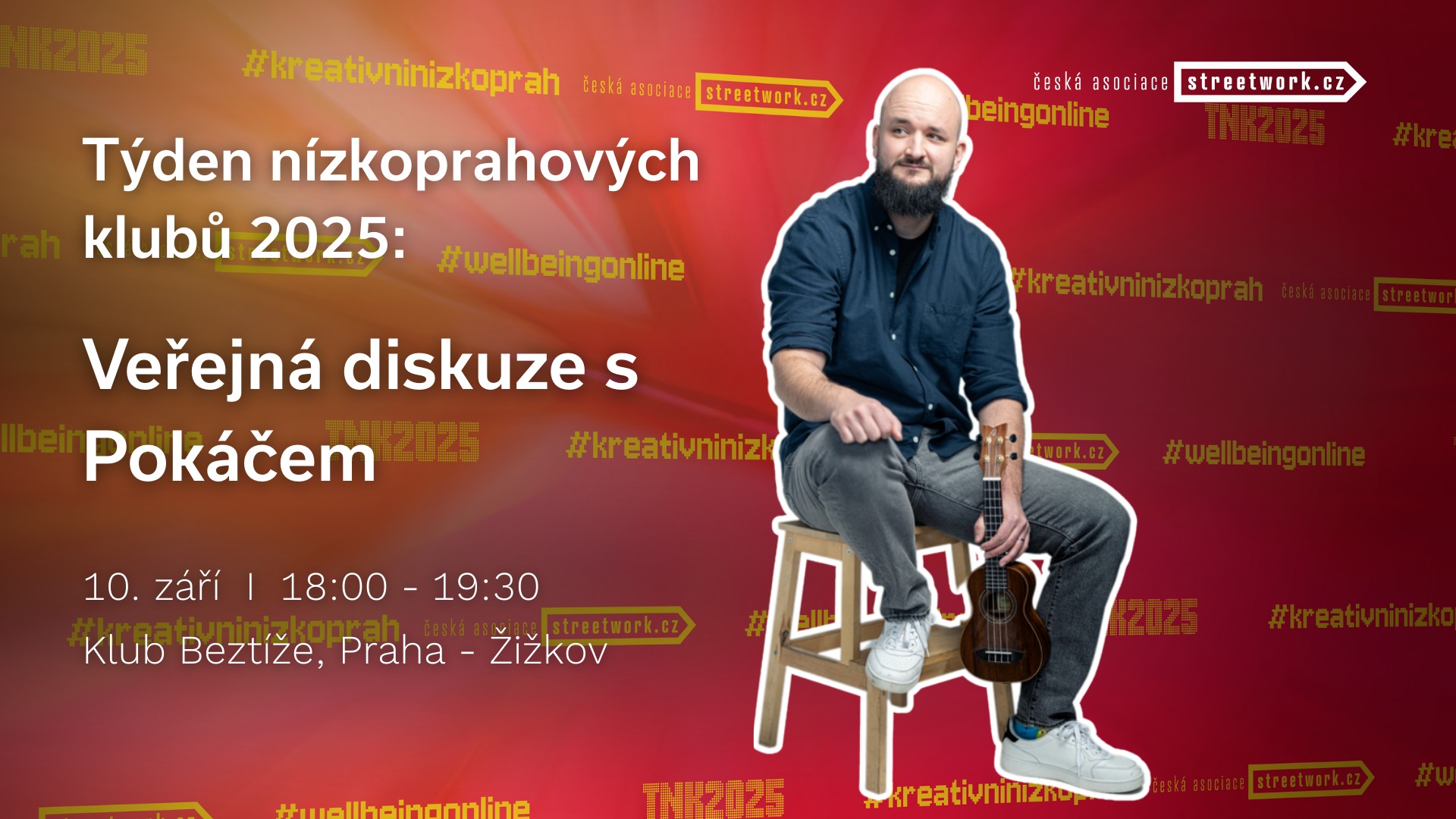 Týden nízkoprahových klubů 2025: Veřejná diskuze "Jak podporovat kreativitu mladých"