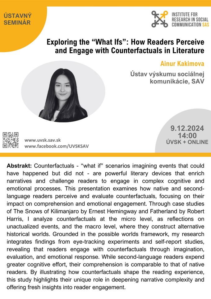 Exploring the “What Ifs”: How Readers Perceive and Engage with Counterfactuals in Literature
