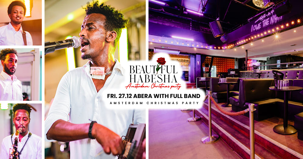 Friday 27.12 Amsterdam Christmas Party with Abera Barya & Full Band
