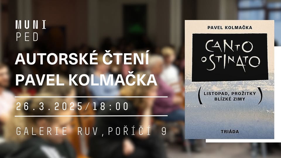 Autorské čtení: Pavel Kolmačka